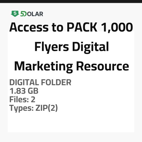 Access to PACK 1,000 Flyers - Digital Marketing Resource