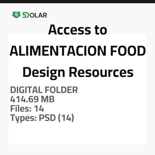 Access to ALIMENTACION - FOOD Design Resources