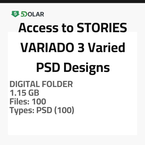 Access to STORIES VARIADO 3 - Varied PSD Designs