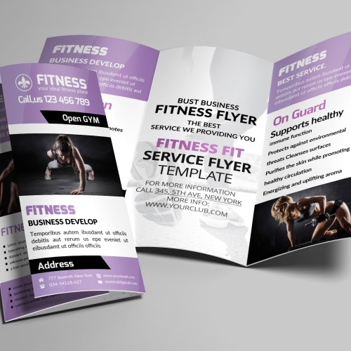 Creative Design Assets: Trifold Mockup Collection