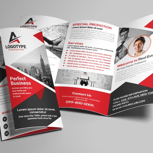 Creative Design Assets: Trifold Templates & Mockups