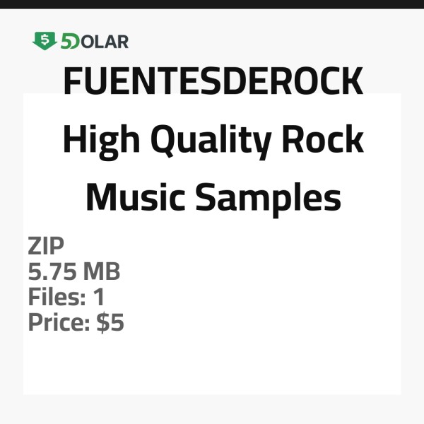 FUENTESDEROCK - مجموعة عينات موسيقى الروك عالية الجودة