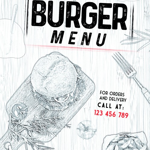 Burger Menu Design Assets Access
