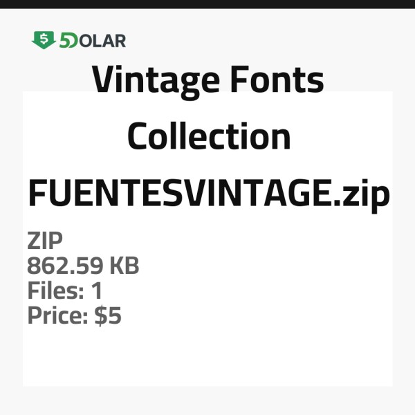 مجموعة الخطوط الكلاسيكية - FUENTESVINTAGE.zip
