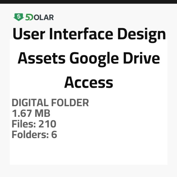 User Interface Design Assets - Google Drive Access