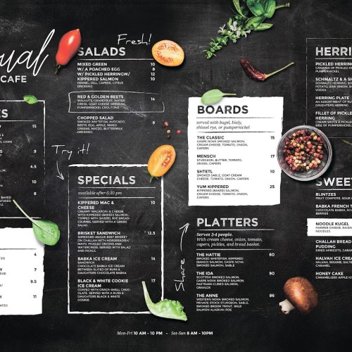 Menu Montana Template - Professional Design Access