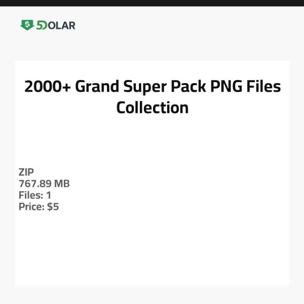 2000+ Grand Super Pack PNG Files Collection