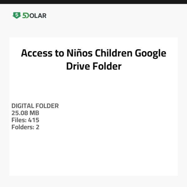 Access to Niños - Children Google Drive Folder