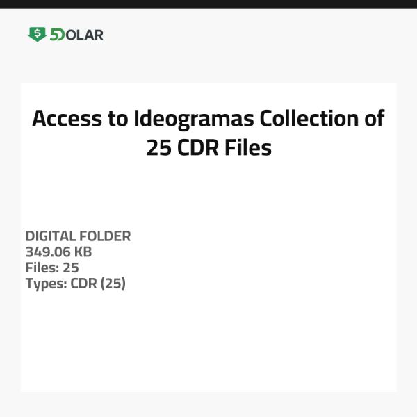 Access to Ideogramas - Collection of 25 CDR Files
