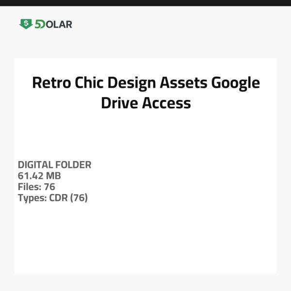 Retro Chic Design Assets - Google Drive Access