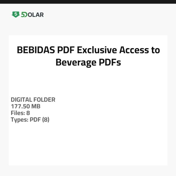 BEBIDAS PDF - Exklusiver Zugang zu Getränk PDFs