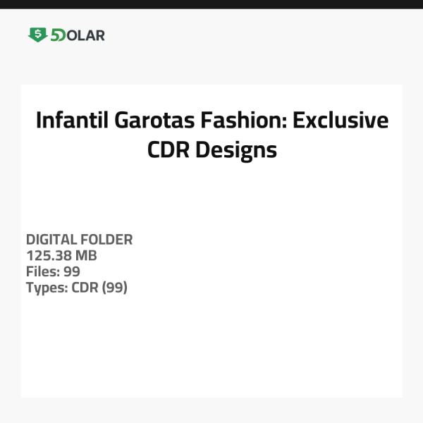 Infantil - Garotas Fashion: Exclusive CDR Designs