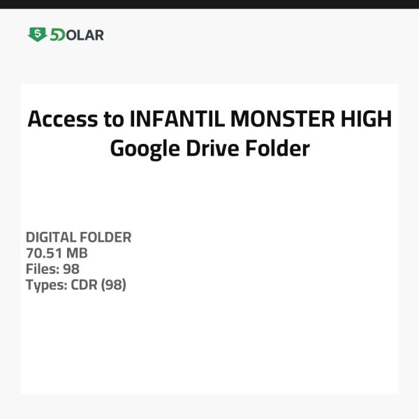 Access to INFANTIL - MONSTER HIGH Google Drive Folder