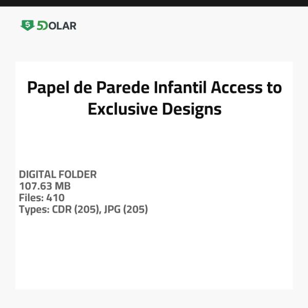 Papel de Parede Infantil - Access to Exclusive Designs