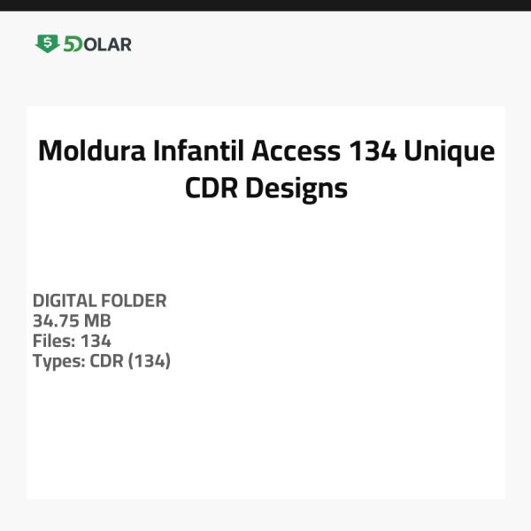 Moldura Infantil - Zugriff auf 134 einzigartige CDR-Designs