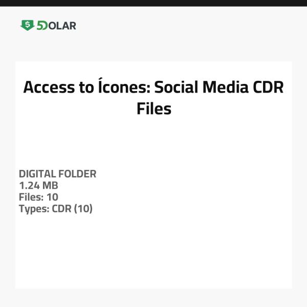 Zugang zu Ícones: Social Media CDR-Dateien