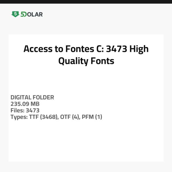 Zugang zu Fontes - C: 3473 Hochwertige Schriftarten