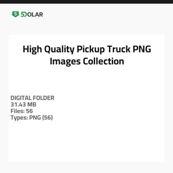 High-Quality Pickup Truck PNG Images Collection
