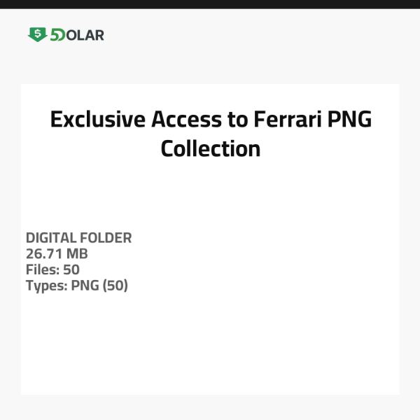 Exclusive Access to Ferrari PNG Collection