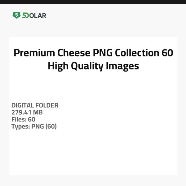 Premium Cheese PNG Collection - 60 High-Quality Images