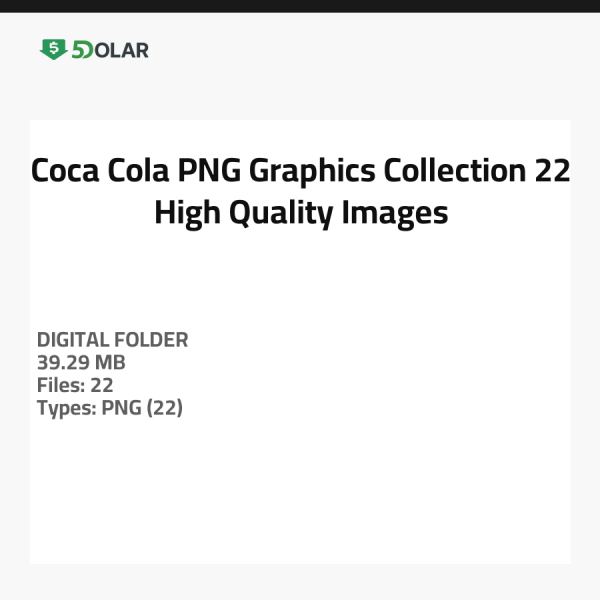 Coca-Cola PNG Graphics Collection - 22 High-Quality Images