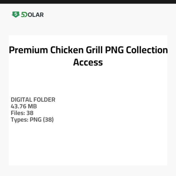 Premium Chicken Grill PNG Collection Access