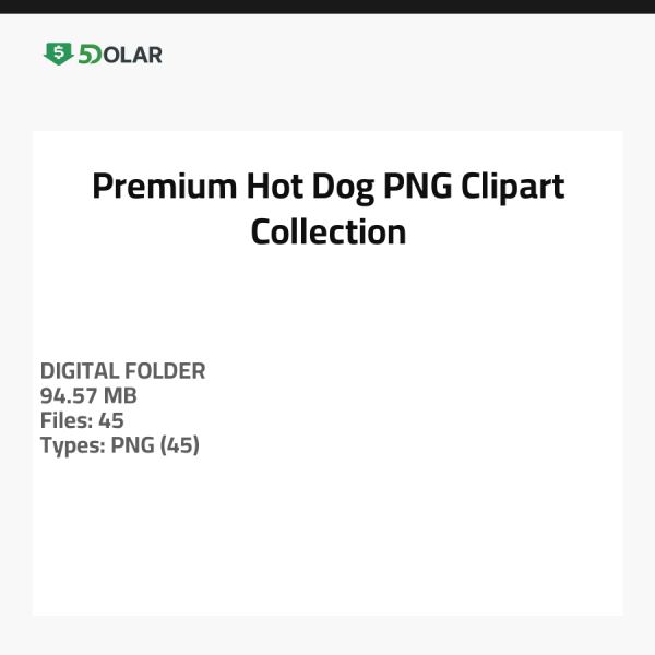 Premium Hot Dog PNG Clipart Collection