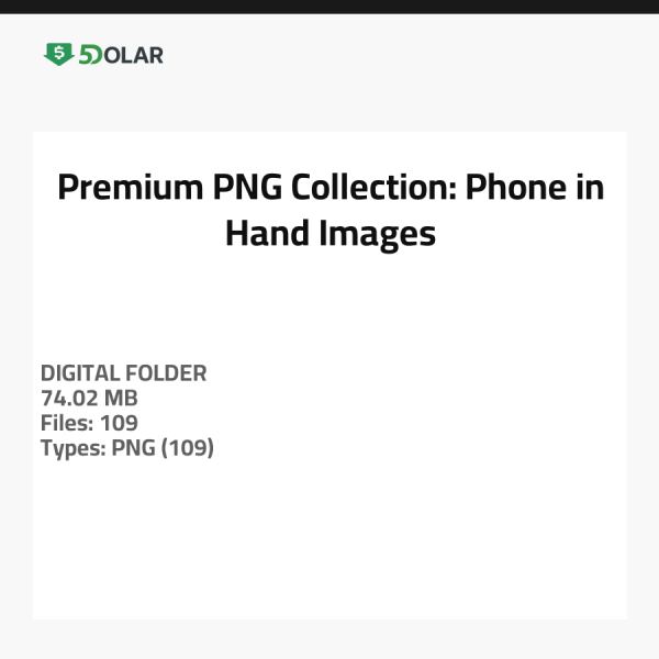 Premium PNG Collection: Phone in Hand Images