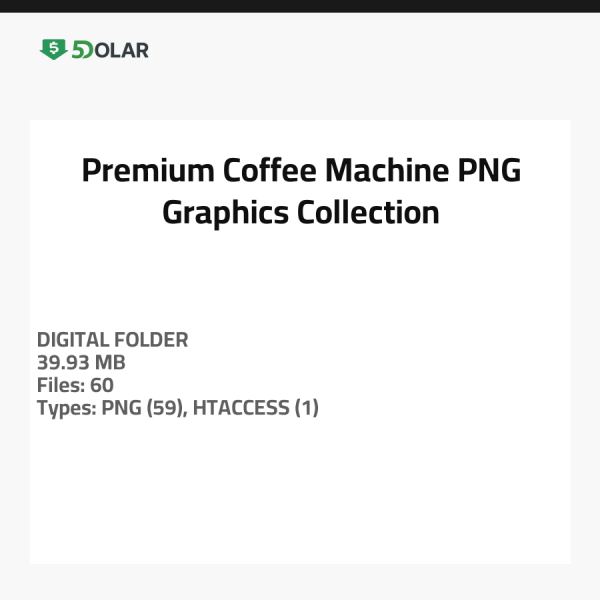 Premium Coffee Machine PNG Graphics Collection
