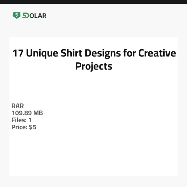 17 Unique Shirt Designs for Creative Projects