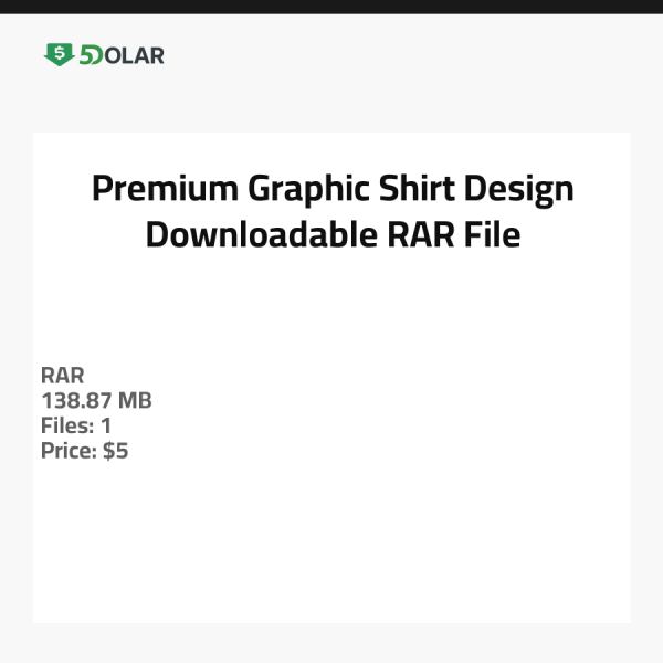 Premium Grafik Shirt Design - Herunterladbare RAR-Datei