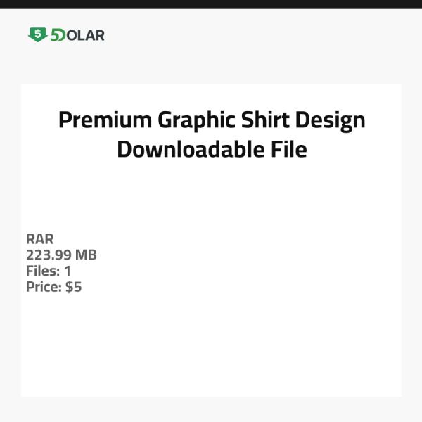 Premium Grafik Shirt Design - Downloadbare Datei