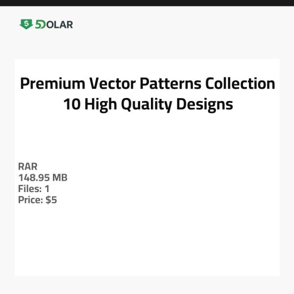 Premium Vektor Muster Kollektion - 10 Hochwertige Designs