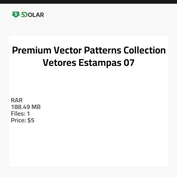 Premium Vektor Muster Kollektion - Vetores Estampas 07