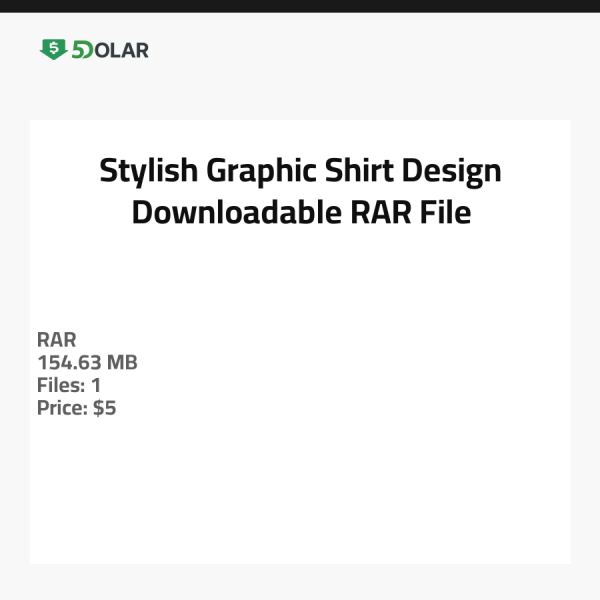 Stylish Graphic Shirt Design - Downloadable RAR File