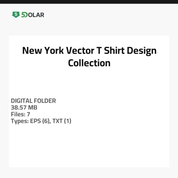 New York Vector T-Shirt Design Collection
