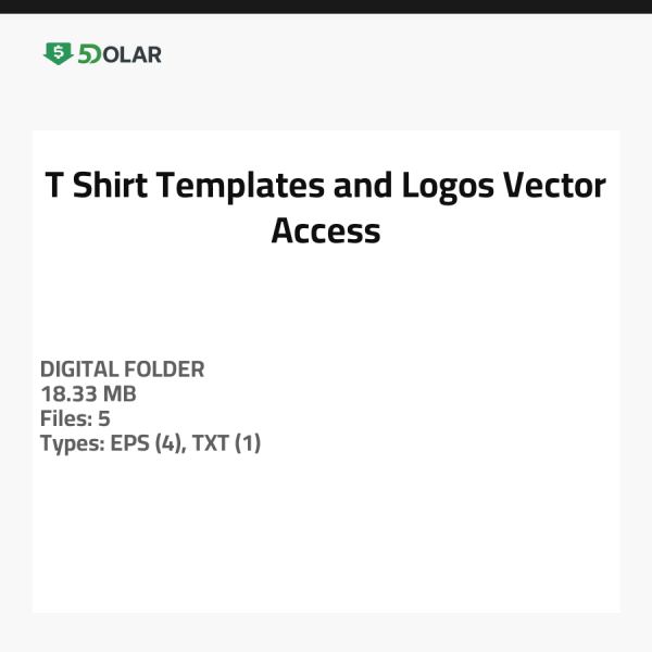 T-Shirt Templates and Logos Vector Access