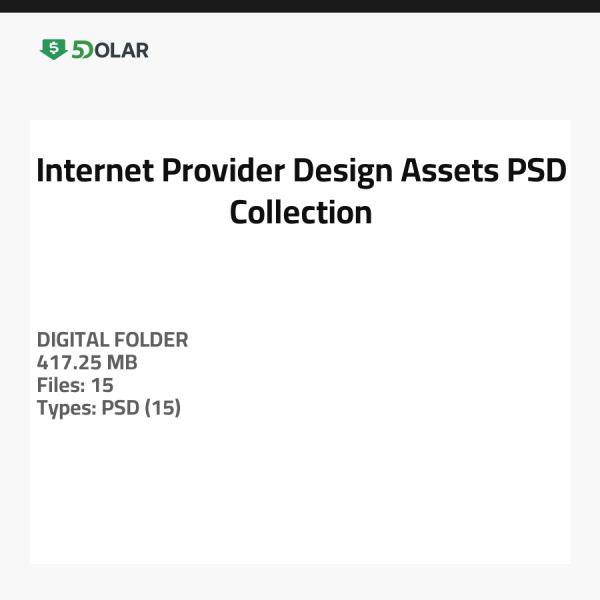 Internet Provider Design Assets - PSD Collection