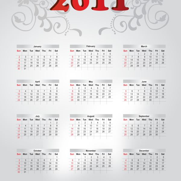 Calendario 2011 Digital Assets Access