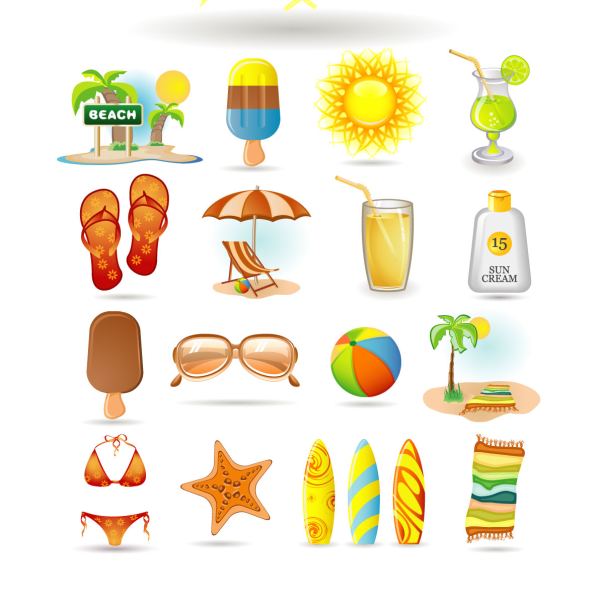 Icones Verao - Premium Summer Icons Collection