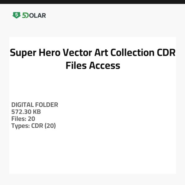 Super Hero Vector Art Collection - CDR Files Access