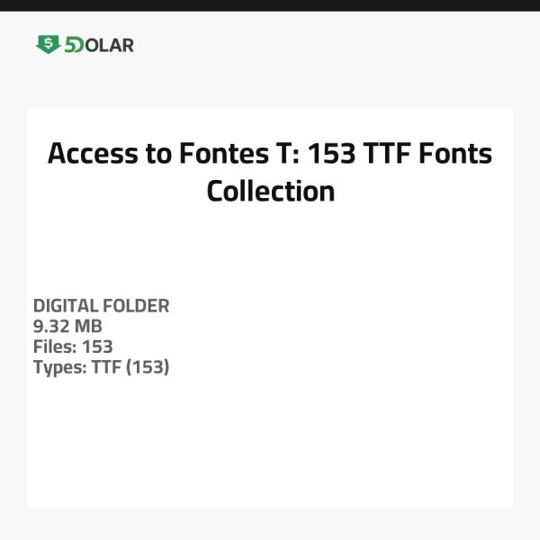 Access to Fontes - T: 153 TTF Fonts Collection