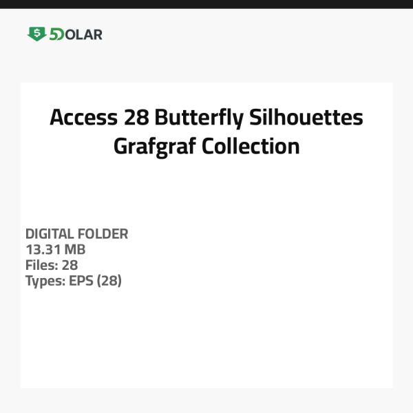 Access 28 Butterfly Silhouettes - Grafgraf Collection
