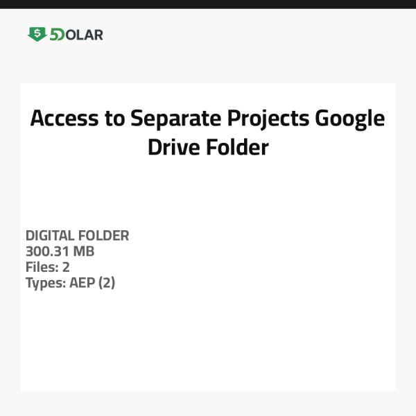 Access to Separate Projects Google Drive Folder