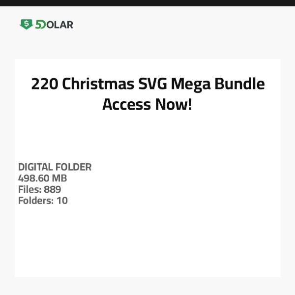220 Christmas SVG Mega Bundle - Access Now!