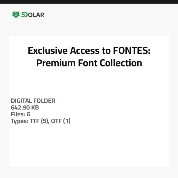 Exklusiver Zugang zu FONTES: Premium Schriftartenkollektion