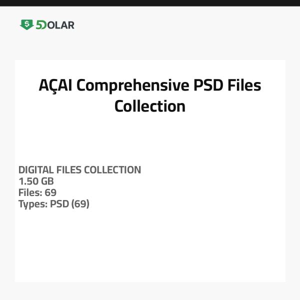 AÇAI - Comprehensive PSD Files Collection