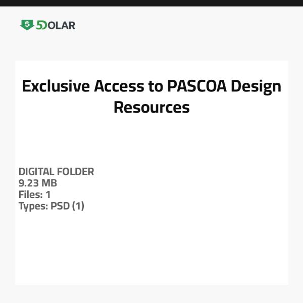 Exclusive Access to PASCOA Design Resources