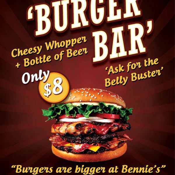 Bennie's Burger Bar Marketing Materials Access