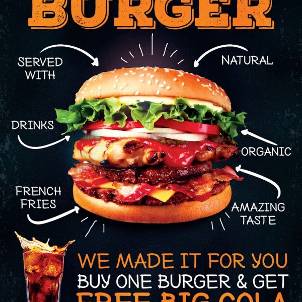 Burger Restaurant Black Design Assets Access